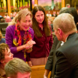 Des chefs de confessions religieuses et des dirigeants civiques participant au forum interreligieux du G20 de 2026 assistent à une représentation de « Music and the Spoken Word » dans le Tabernacle de Salt Lake City, le dimanche 18 octobre 2026.